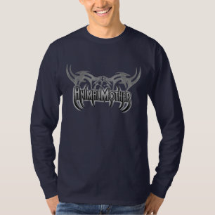 Camiseta Do marinho longo da Capa dos homens parte