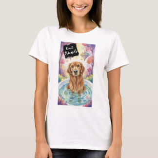 Camiseta do Melhor Amigo Cachorro Golden Retriever