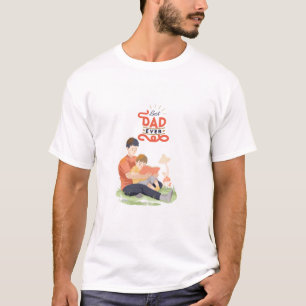 Camiseta do melhor pai do mundo, uma camiseta gráf
