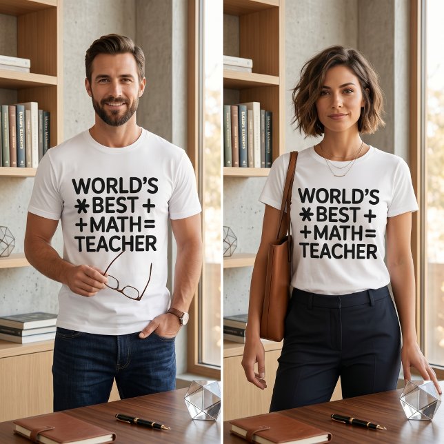 Camiseta do Melhor Professor de Matemática do Mund (Criador carregado)