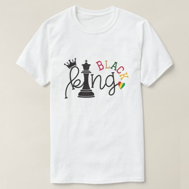 Camiseta do Mês da História Negra - Rei Negro (Frente do Design)