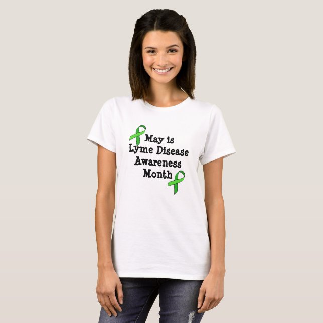 Camiseta do Mês de Conscientização da Doença de Ly (Frente Completa)