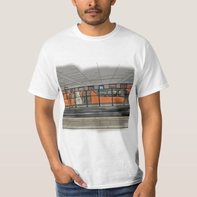Camiseta do metrô de Glasgow (Frente)