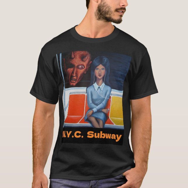 Camiseta do metrô N.Y.C. (Frente)