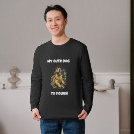 Camiseta Do Meu Cachorro Gelado ao Seu Ouro Retriever