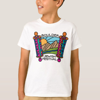 Camiseta Do miúdo clássico do logotipo do festival judaico