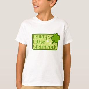 Camiseta Do miúdo pequeno do trevo do pai o t-shirt