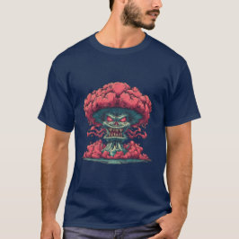 Camiseta do Monstro da Nuvem de Cogumelo Vermelho