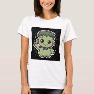 Camiseta do Monstro de Frankenstein fofo de Hallow