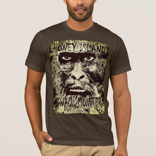 Camiseta do Monstro do Pântano da Ilha do Mel  (Frente)