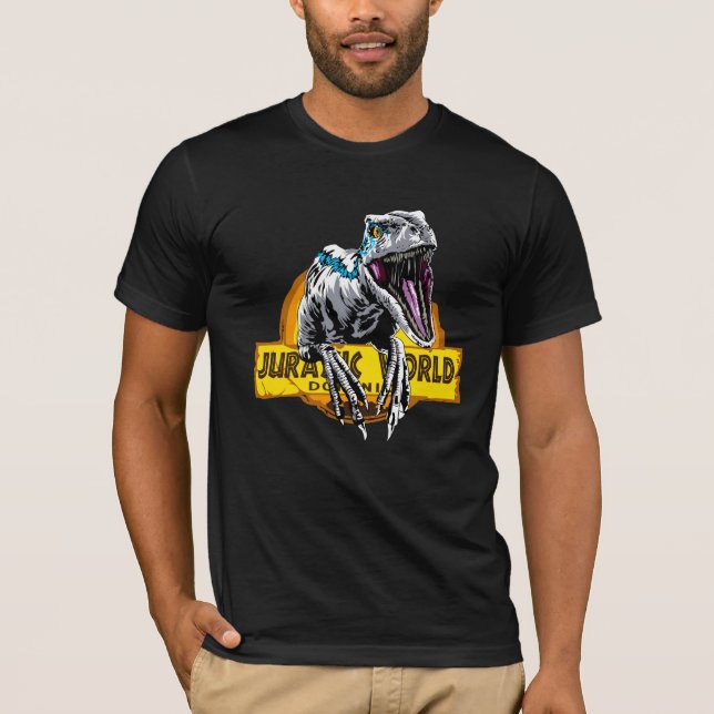 Camiseta do Mundo Jurássico - Estilo de Aventura D (Frente)