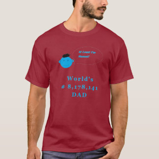 Camiseta Do mundo o mais mau do pai da palavra pai honesto