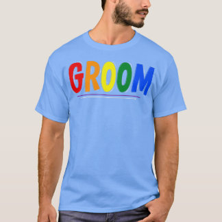 Camiseta do Noivo Casamento Orgulho LGBTQ
