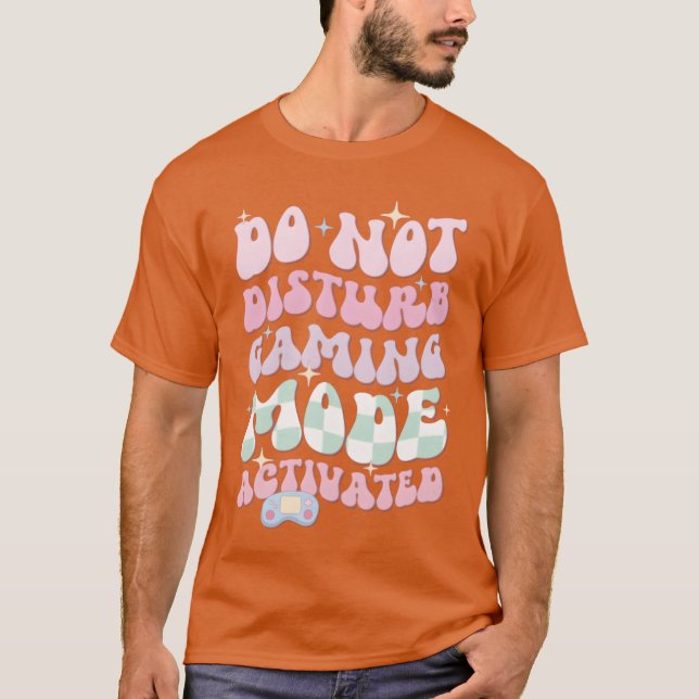 Camiseta Do Not Disturb Gaming Mode Activated boy (Frente)