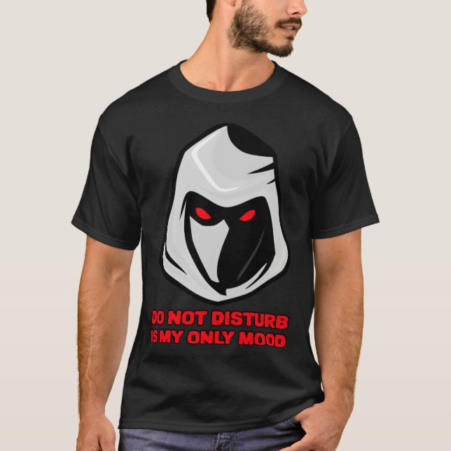 Camiseta Do Not Disturb Is My Only Mood DND Ninja Red Eyes (Frente)