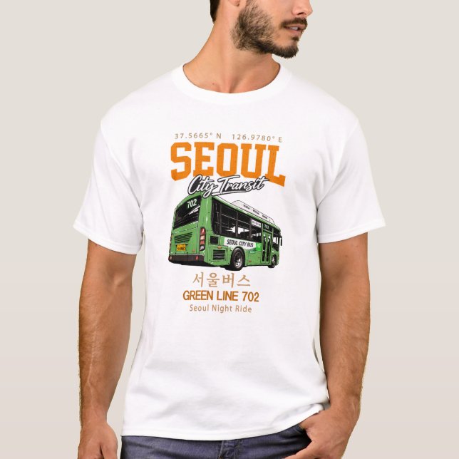 Camiseta do Ônibus da Cidade de Seul (Frente)