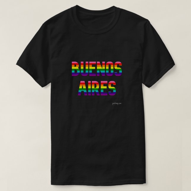 Camiseta do Orgulho Buenos Aires | Sinalizador arc (Frente do Design)