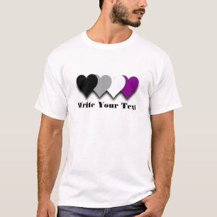 Camiseta do orgulho da assexualidade