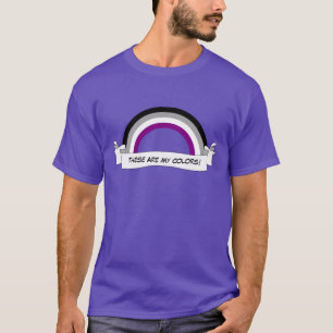 Camiseta do orgulho do arco-íris assexual