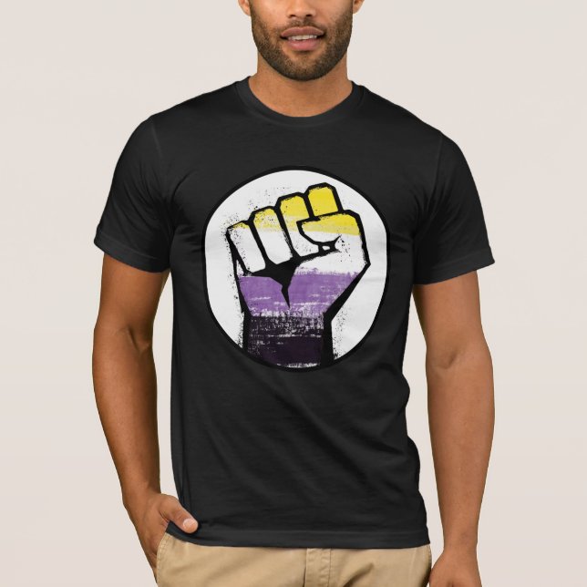 Camiseta do Orgulho Não Binário (Frente)