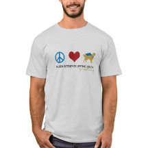 Camiseta do Ouro da Paz de Amor