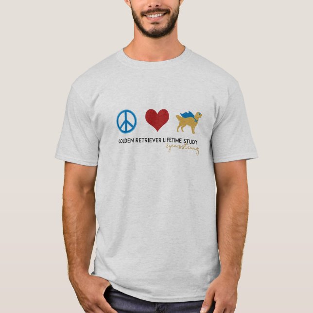 Camiseta do Ouro da Paz de Amor (Frente)