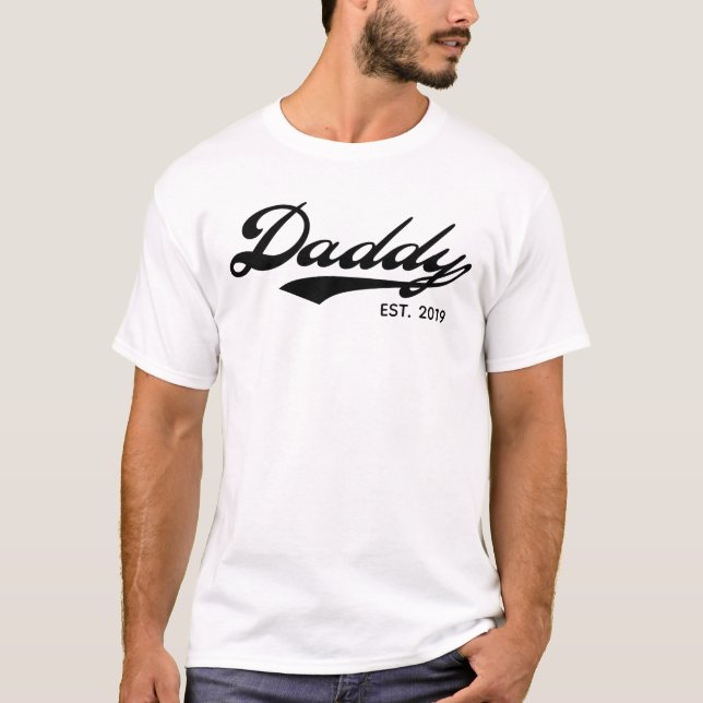 Camiseta do pai - Est/desde 2019 (personalizado (Frente)