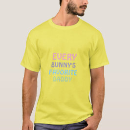 Camiseta do Papai Favorito de Todos os Coelhinhos