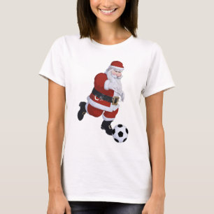 Camiseta do papai noel do futebol