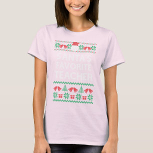 Camiseta Do papai noel engraçado do Natal do professor