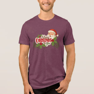 Camiseta do Papai Noel Feliz Natal