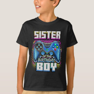 Camiseta Do Par De Jogo De Vídeo Da Família De Aniversários