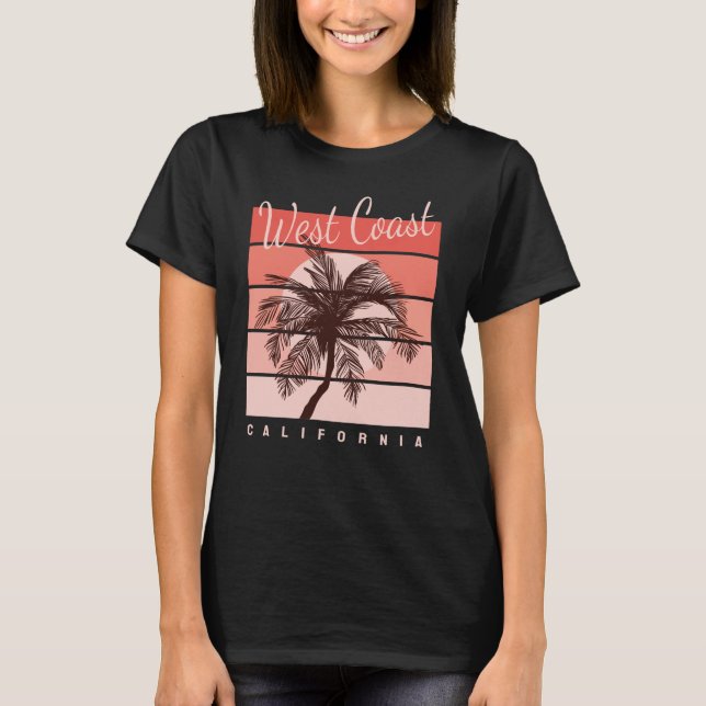 Camiseta do paraíso de surfe da Califórnia (Frente)