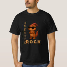 Camiseta do Parasaurolophus Rock – T‑Shirt de Dino