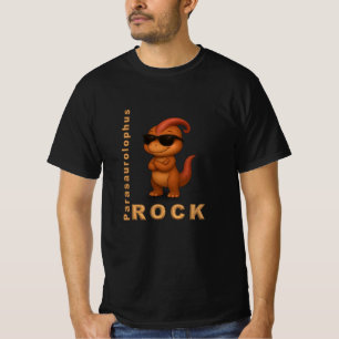 Camiseta do Parasaurolophus Rock – T‑Shirt de Dino