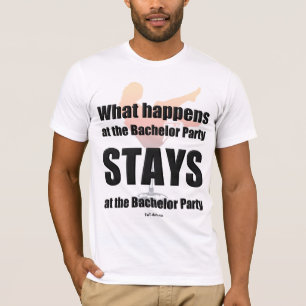 Camiseta do partido de solteiro
