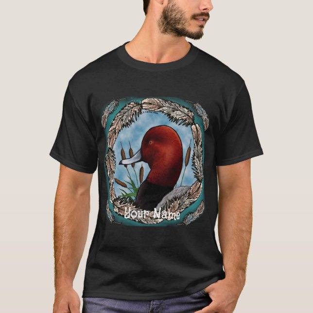 Camiseta do Pato de Cabeça Vermelha (Frente)