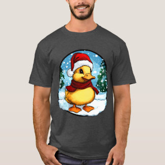 Camiseta do pato de Natal