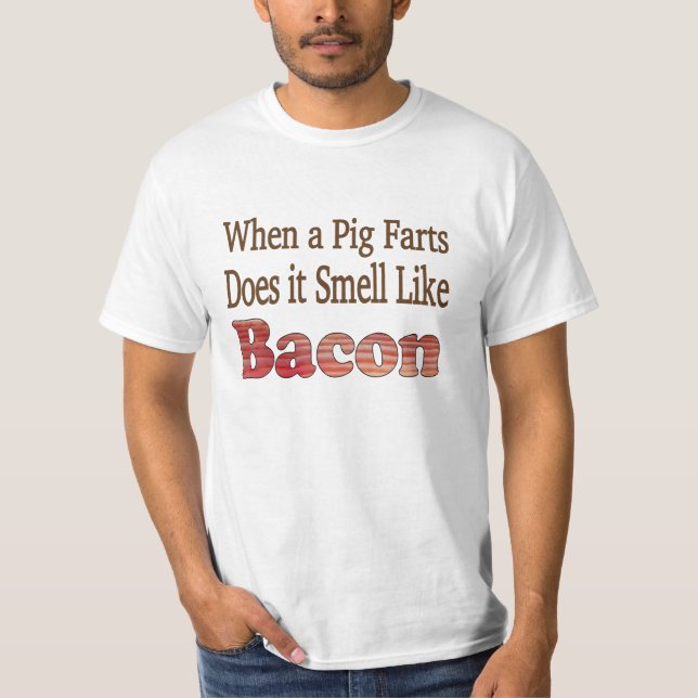 Camiseta do Peido de Bacon (Frente)