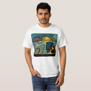 Camiseta Do "pintura aquática abstrata moderna meio sécul