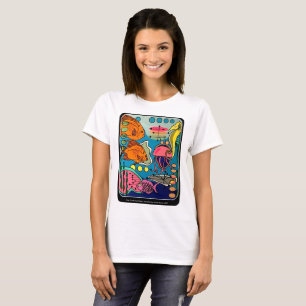 Camiseta Do "pintura aquática do oceano moderno meio