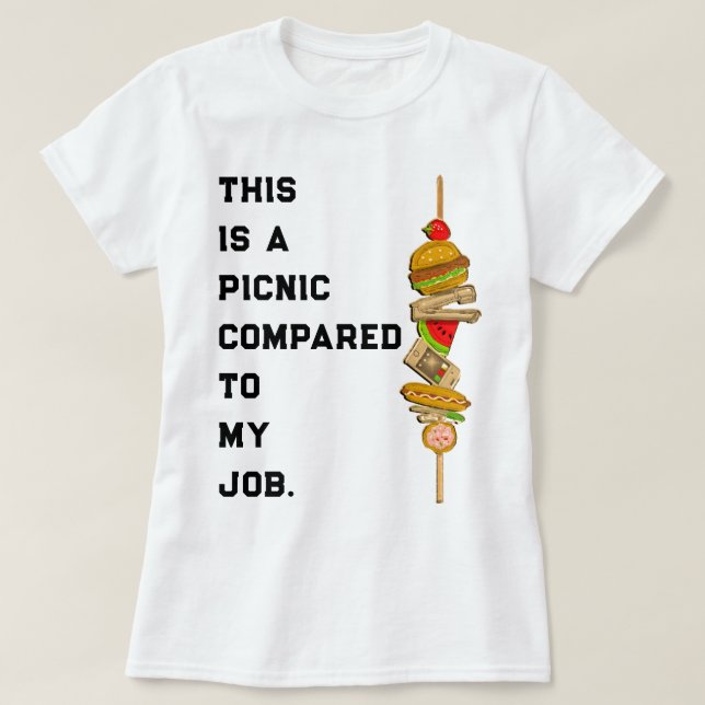 Camiseta do Piquenique da Empresa (Frente do Design)