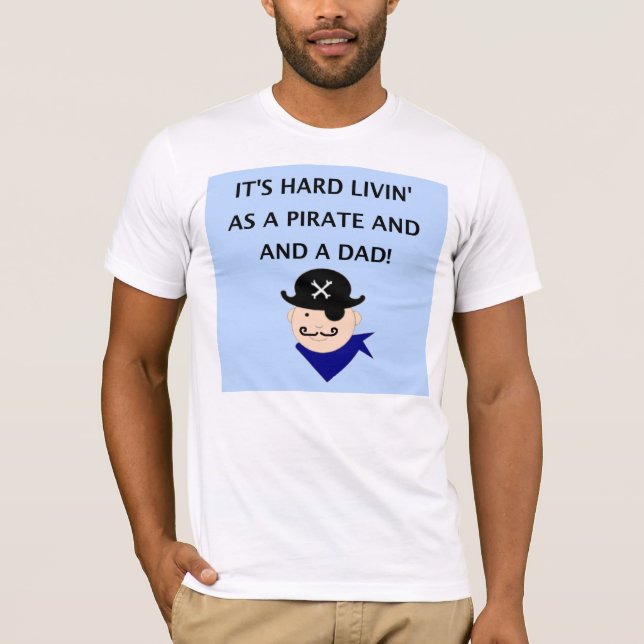 Camiseta do pirata para o pai (Frente)