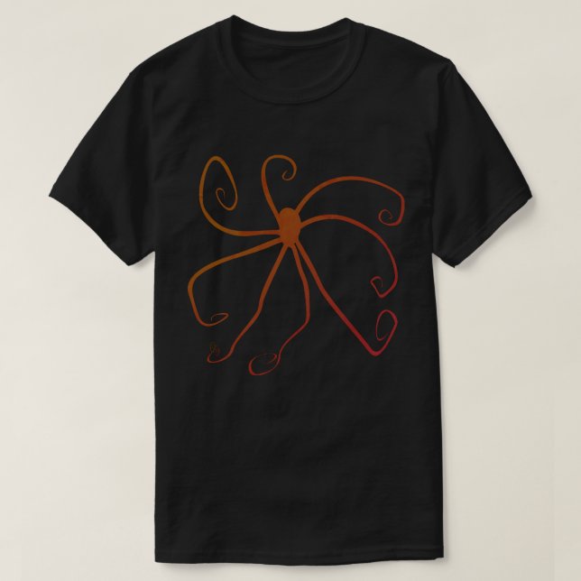 Camiseta do polvo (Frente do Design)