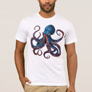 Camiseta do polvo - Camiseta gráfica personalizada