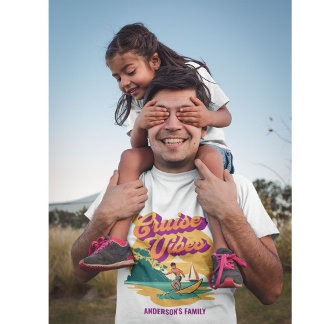 Camiseta do pôr do sol da reunião de família de ve