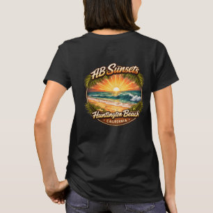 Camiseta do pôr do sol de Huntington Beach
