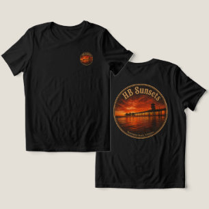 Camiseta do Pôr do Sol do Pier de Huntington Beach