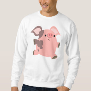Camiseta do Porco de Cartoon desportivo