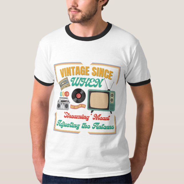Camiseta do Presente Retroativo Vintage - Presente (Frente)